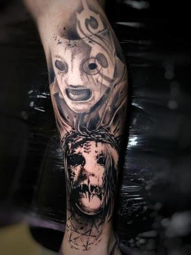 tatauje realista slipknot